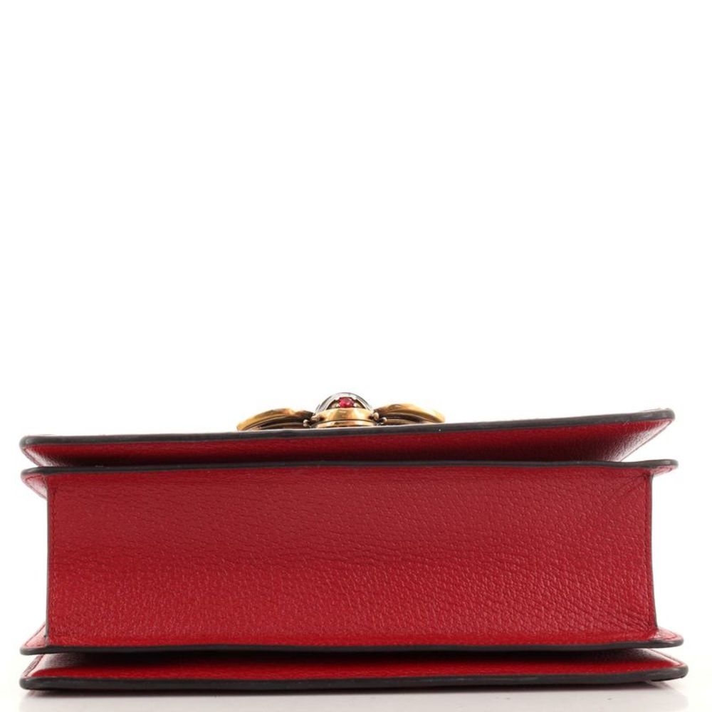 Gucci Queen Margaret Top Handle Bag GG Coated Canvas Small Brown, Red - Picture 4 of 7